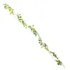 Decoratieve bloemen 1 stc/2 stks Wisteria Artificial Vine slingersbrug Brug achtergrond decoratie gebladerte rattan achterblijvende faux planten