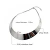 Choker Minimalistische eenvoudige ketting ketting Elegante punk zilveren kleur metalen kraag kraag kollier femme dames sieraden chokers