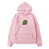 Erkek Hoodies 2023 Erkekler/Kadın Sad Frog Baskı Giyim Men Hip Hop Polar Uzun Kollu Hoodie Slim Fit Sweatshirt Erkekler