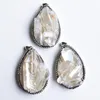 Hänghalsband 2023 Fashion Natural Stone Crystal Necklace för smycken som gör grossist 3st/parti