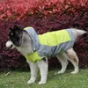 Moda de vestuário para cães ao ar livre de quebra -sales de chuva reflexivo reflexivo seco de petina de pet -chute