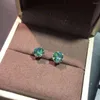 Серьги -грибы inbeaut classic pass test raild round emerald 925 Silver Perform Cut 1 Ct Green Moissanite для женщин