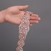 Wedding Sashes Handgemaakte roségouden riem strass Crystal Belts voor dames diamantjurk taille sieraden