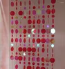 Cortina DIY decoración interior del hogar colgante PVC rojo lentejuelas puerta cortinas centro comercial salón adornos para festivales