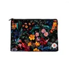 Cosmetic Bags Oil Painting Flower Pattern Clutch Bag Toiletries Storage Ladies Bank Card