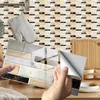 Wall Stickers Mosaic Crystal Tile 3D Sticker Backsplash Kitchen Self-adhesive Tiles Bathroom Waterproof Home Decor