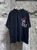 メンズTシャツデザイナーNew Mens TシャツフラントレンディレターグラフィックプリントカップルファッションRIS共同ブランディング男性と女性コットンラウンドネックトップスTEES B E8KU