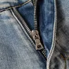 2023 TIKTOP HOT HOT Jeans Distaded motociclista Jean Rock Skinny Slim Reped Stripe Fashionable Snake Bordery Denim Pant 887