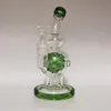 Dab bubble glas bongs 21 cm höjd stabilt fab äggvatten bong med 14,4 mm fog rökriggar