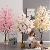 Decoratieve bloemen Home Decor Artificial Fake Plant Wedding Bloem Bloemen Bloesoms Tree Bonsai Ornamenten voor Decoratie Woonkamerplanten