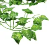 Fleurs décoratives Vignes Artificielles 83Ft (12Pcs) Faux Feuilles De Lierre Suspendues Guirlande De Verdure Plante De Vigne Pour Jardin Fête De Mariage Maison Mur