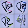 Hundehalsbänder, Nylon-Freisprechleine mit Halsband, ideal zum Laufen, Gehen, Training, absorbierender Bungee-verstellbarer Taillengürtel