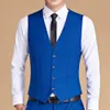 Мужские жилеты Men Men Fashion Casual Caule Caffice Solid Color Single Breads Slim Clim Light Business Vest Lesistcoat Men 230311