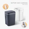 Poubelles Poubelle intelligente automatique capteur intelligent poubelle Rechargeable intelligente sans contact poubelle pour salle de bain cuisine poubelle 230311