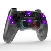 최신 무선 Bluetooth Gamepad Controller 7 Colors Luminescence 게임 컨트롤러 스위치 콘솔/Switch Pro/PS3/IOS Android 전화/PC 용 조이스틱