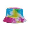 Bonnets Beanie/Skull Caps Européen Et Américain Peint Tie-Dye Seau Chapeau Hommes Femmes Réversible Printemps Été Sun-Proof Oliv22