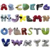 Doll 20cm alphabet 26 imitation human letter plush toys hug pillow letter figurine wholesale