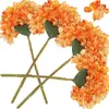 Dekorativa blommor 4 datorer Vintage Hortangea Artificial Decorations Faux för blommigt blommor Craft Burnt Fake Arrangement