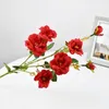 Simulation rose flower 7 head home living room mall decoration texture fake simulation flower ornaments