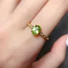 Bagues de grappe en argent Sterling 925 bague de fiançailles femmes luxe généreux pierre précieuse péridot naturel bijoux Date d'origine