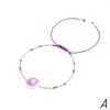 Bracelets porte-bonheur perles de verre faites à la main corde rouge réglable pour les femmes yeux bleus perles gouttes huile perle bijoux