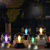 Veilleuses USB charge ampoule LED lumière commande vocale/interrupteur manuel chambre chevet salon lampe de table décoration de fête