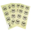 Aangepaste ontwerpdrukrol Transparante labels Clear Gold Foly Self Adhesive Private Sticker