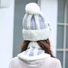 Beanies Beanie/Skull Caps Winter Women's Scarf Hat Velvet Thick Bib Mask Skullies Beanie Warm Knitted Wool Cycling Dustproof Hats Oliv22