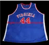 Maglia da basket vintage # 44 GEORGE GERVIN VIRGINIA SQUIRES personalizzata con qualsiasi numero di nome