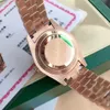 Met originele doos automatische mechanische horloges Men Big vergrootglas 41 mm roestvrij staal saffierheren Rose Gold horloges mannelijke polshorloges waterdichte lumineuze 2023