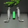 Tubi per fumatori Vendita calda Trasparente 8 Caldaia a spirale Bong in vetro Tubo per fumo in vetro Tubi per l'acqua Olio Rig Glass