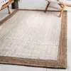 Tapis Accueil Salon Tapis Naturel Jute Tressé 3x5 Pieds Blanc Coureur Tapis Moderne