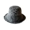 High Quality Personalized Hole Denim Wide Brim Hat For Unisex Hip-hop Summer Outdoor Fishman Sun Panama Caps HCS211