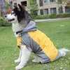 Moda de vestuário para cães ao ar livre de quebra -sales de chuva reflexivo reflexivo seco de petina de pet -chute