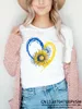 Dames T-shirts Hartslag Blauw Geel Vrouwen Print T-shirt Meisje Y2K Korte mouw Tee Tops Dame 90S Sweetshirts Vrouwelijke Harajuku Kleding