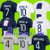 2022 2023 Jerseys de fútbol París Home Away Saint Germain Maillot de Foot Sergio Ramos Mbappe Verratti Marquinhos R Camisa de fútbol