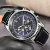 B04 Fashion Business Chronograph Dial Panda Eye Stainless Steel Watch Band Men's Quartz Wrist Watch Watches