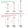 Creative Tulip Design Taper Candle Holder mässing Guld Metal Candlestick Stand Wedding Dinning Table Decorative Centerpieces