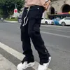 Erkek pantolon moda şık erkek kargo sokak kıyafeti joggers cadde teknoloji giyim adamı sıradan pantolonlar Japon hip hop punk harem 230311