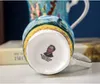 Van gogh масляная живопись фарфоровая кофейная кружка кость Китай кофейные чашки для питья молочные кружки керамическая чашка чай