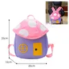 Sacs d'école filles sac à dos pour enfants 3D champignon maison conception maternelle enfants mignon voyage belle Mochila