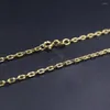 Chains Au750 Pure 18K Yellow Gold Necklace 2mmW Cable Chain Link 21.6"L 3-3.3g