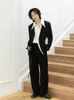 Erkek Suit 2023 Tasarım Erkek Moda Ceket Siyah Sıradan İki Parçalı Gömlek Blazer Blazer Out Arka Erkekler Takımlar Katlar Kadın Giyim M-XL Üst