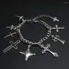 Charm Bracelets Vintage Catholic Multi-Style Cross Alloy Bracelet DIY Jewelry Crafts Gift For Woman And Man P54