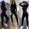 Kobiety Jumpsuits Rompers Spring Women Seksowne kombinezon uliczny streetwear Bodycon Bodycon Solid Sport Fitness Jumpsuits Romper kombinezon dla kobiet garnitur 230311