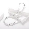 Łańcuchy Opal Naszyjnik ze stali nierdzewnej Pearl Pearl Clavicle Ręcznie robiony koralik Choker Natural Stone for Women Elegance Biżuteria Prezenty