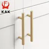 Handles Pulls Kak 20pcs Manunhão de cozinha dourada escovada Aço inoxidável T Pull Pull 76mm 96mm botões de armário e manusera mobília preta alça 230311