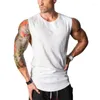 Canotte da uomo Muscleguys Camicia senza maniche Abbigliamento bodybuilding e fitness Canottiera da uomo Solid Blank Muscle Vest