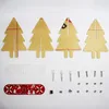 Juldekorationer DIY Handgjorda leksaker Trädgåvor i full färg LED -gradient akrylstereo