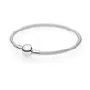 2023 New Popular 925 Sterling Silver Simplicity Mesh Woven Bracelet Is Suitable for Primitive Pandora DIY Fashion Jewelry Accessories